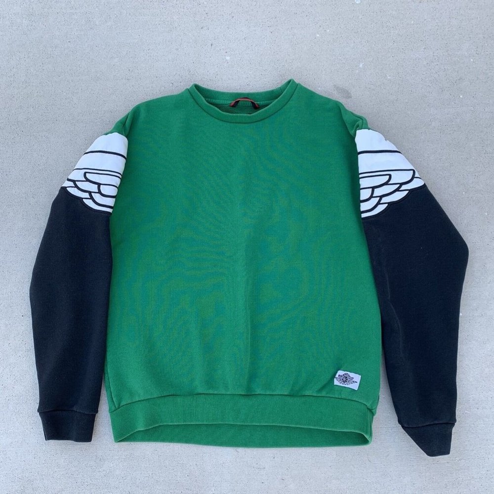 Nike Air Jordan Wings Classics Green Crewneck Sweatshirt Men’s Size Small